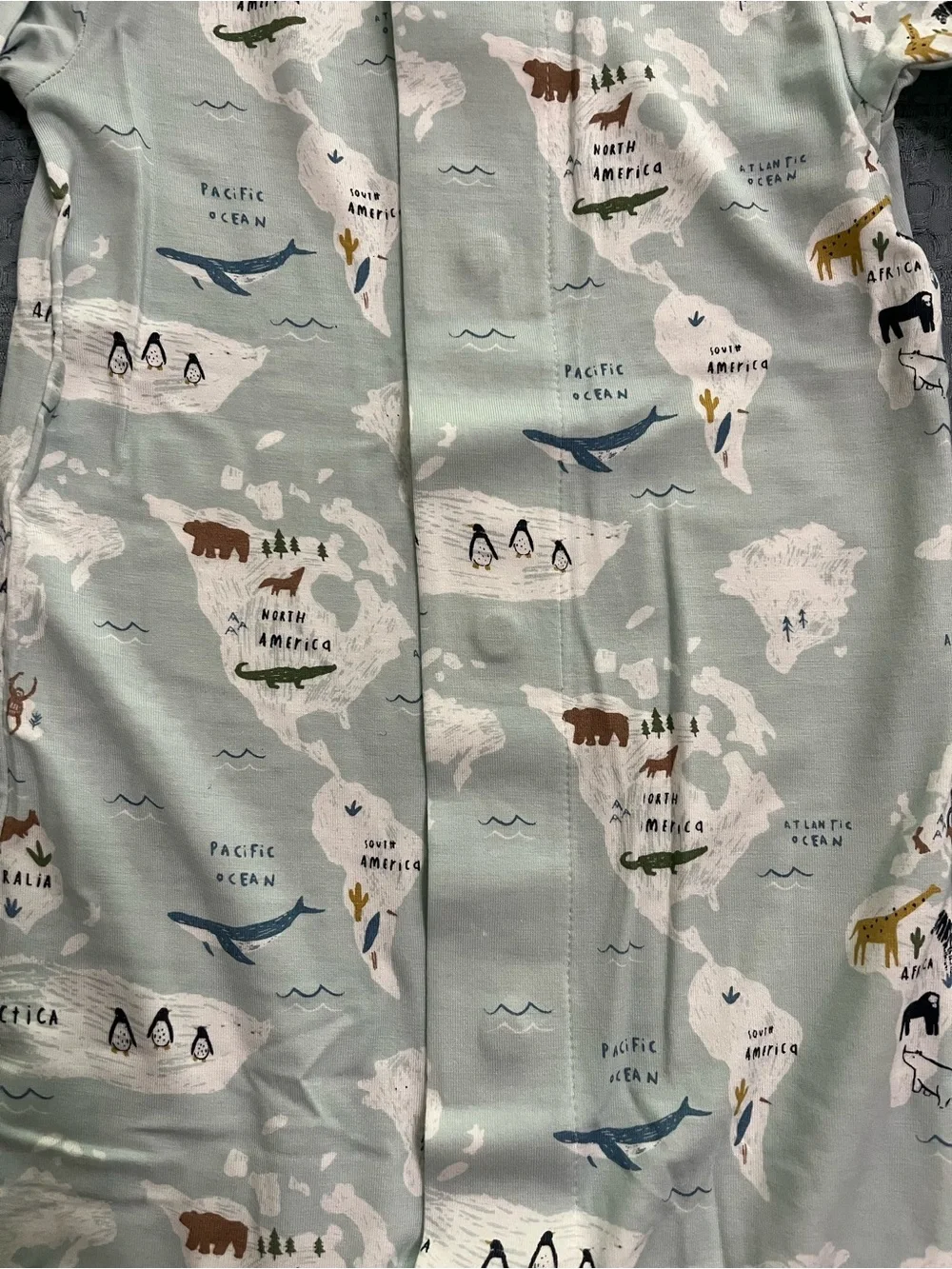 NWOT! Magnetic Me Mint Green Arctic Animal Footed One-Piece